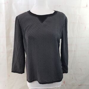 Madewell silk front tee hearts medium